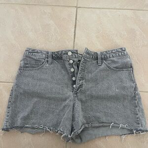 Gray Denim Women's Shorts